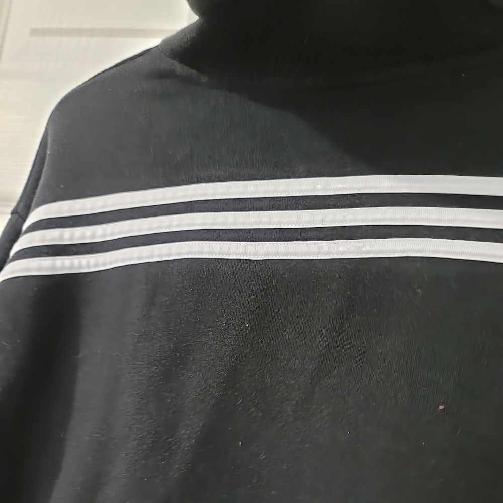 Adidas Youth Pull-Over Crop Hoodie Size L - Picture 10 of 15